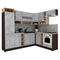 Bucatarie de Colt COSSY NEW 180-250 DR., Wenge / Decor 4298